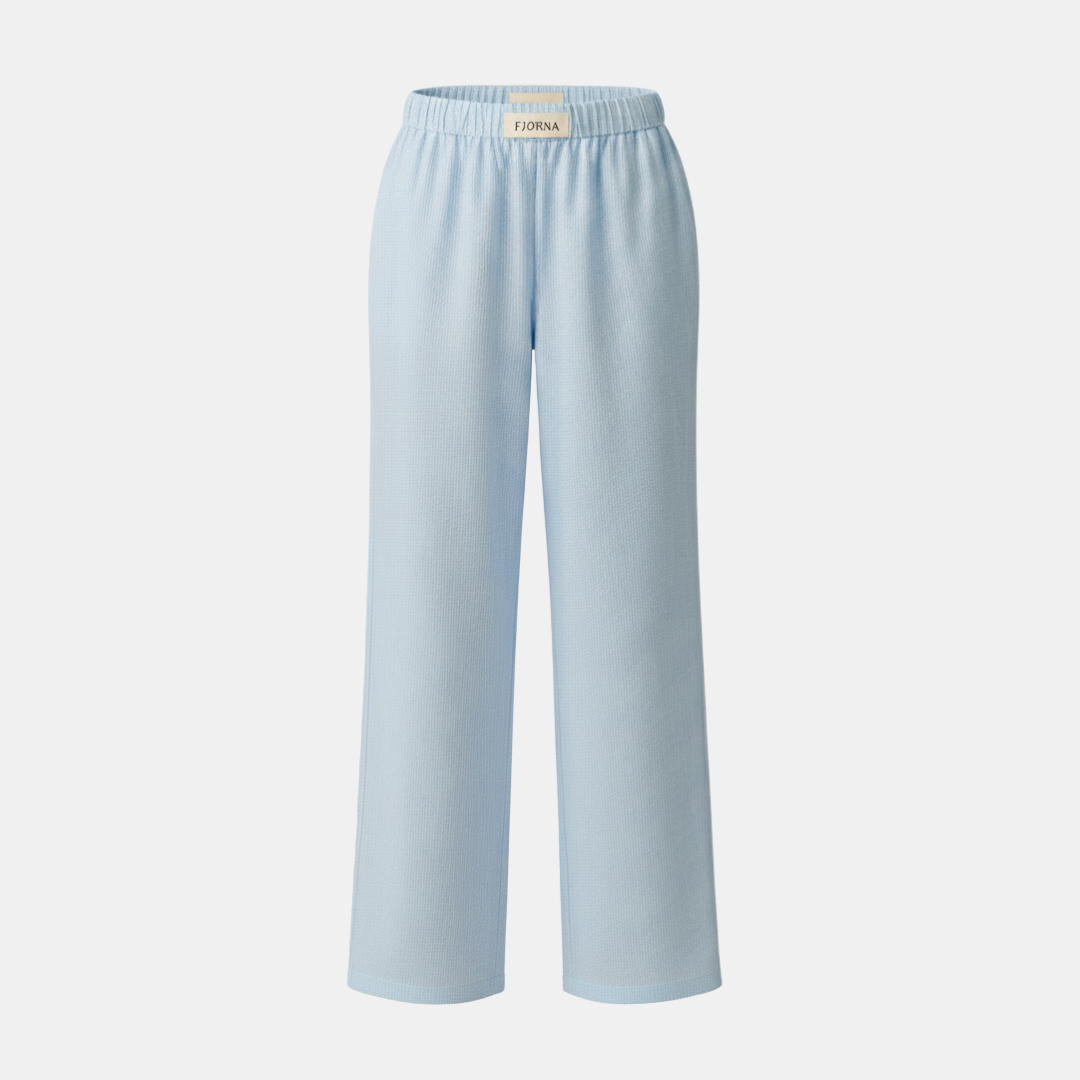 Women's Summer Soft Fabric Trouser with Elastic Waistband