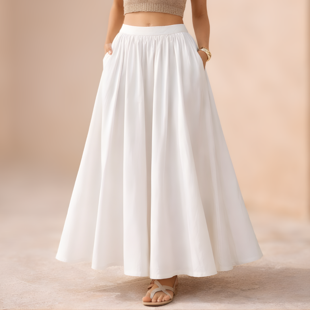 Women’s High-Waist A-Line Maxi Skirt