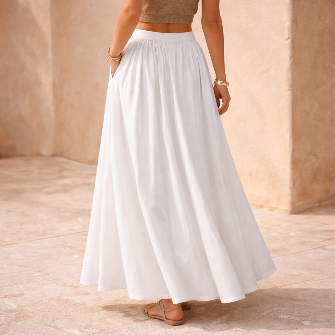 Women’s High-Waist A-Line Maxi Skirt