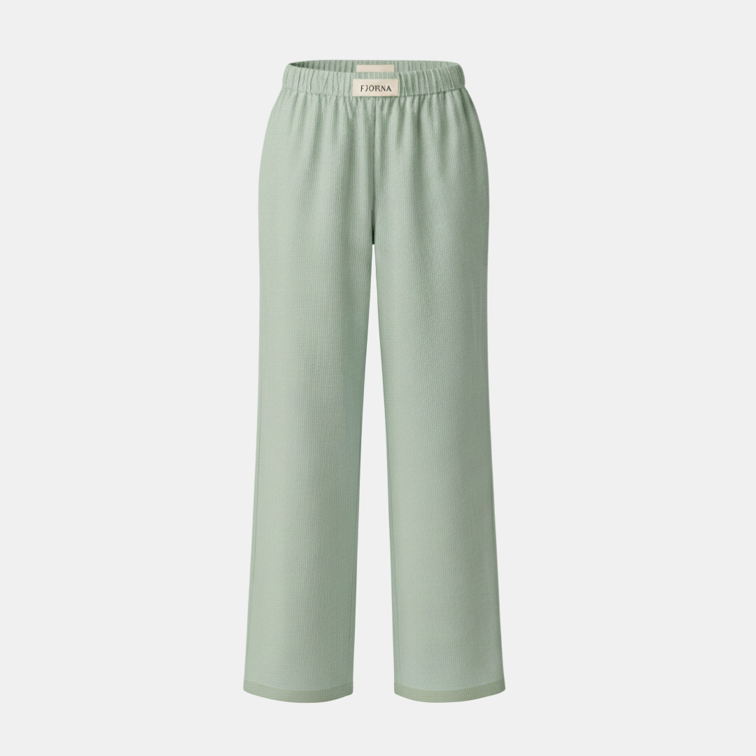 Women's Summer Soft Fabric Trouser with Elastic Waistband