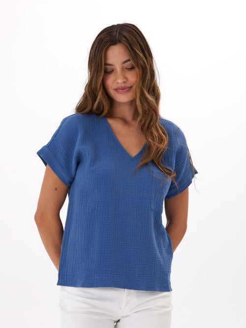 Celia Gauze Top